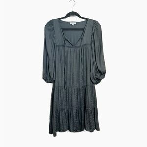 Ophelia Roe black tiered dress women’s size large